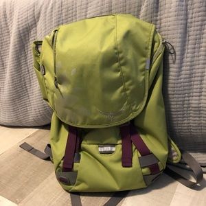 Green Osprey backpack
